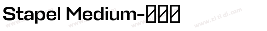 Stapel Medium字体转换